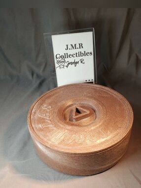 Retro 8" Classic Brown Melamine Tortilla Warmer Server Container with Lid